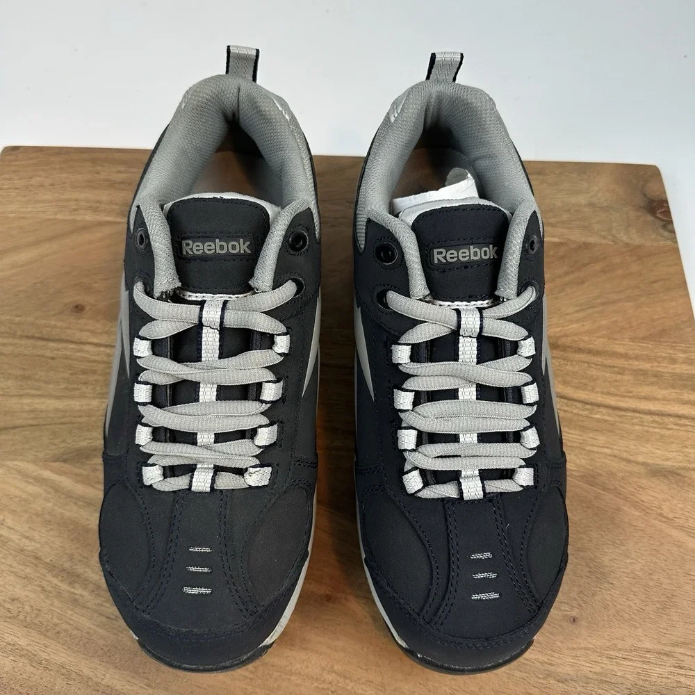 New Womens Reebok Work‎ Jorie Navy Composite Toe Oxford Shoes Sneakers Sz 8.5 M